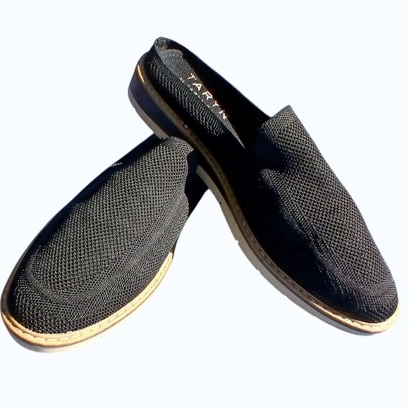 TARYN by Taryn Rose Black Woven Slip-Ons EUC - Picture 4 of 15